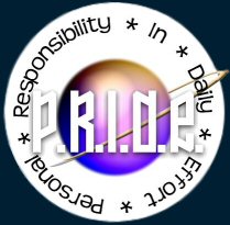 P.R.I.D.E. = Personal Responsibility In Daily Effort